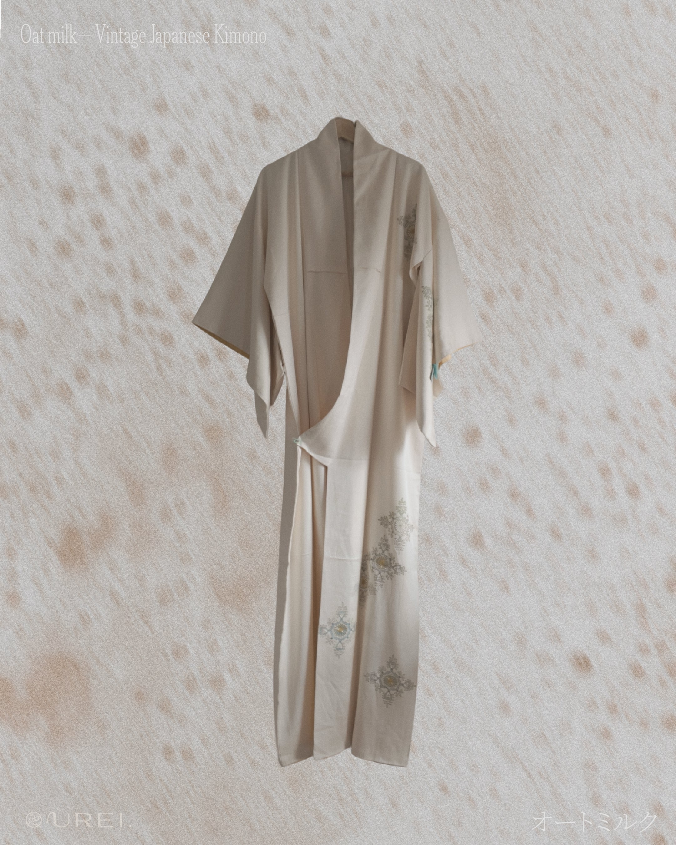 オートミルク｜Oat Milk Kimono Scrunchie
