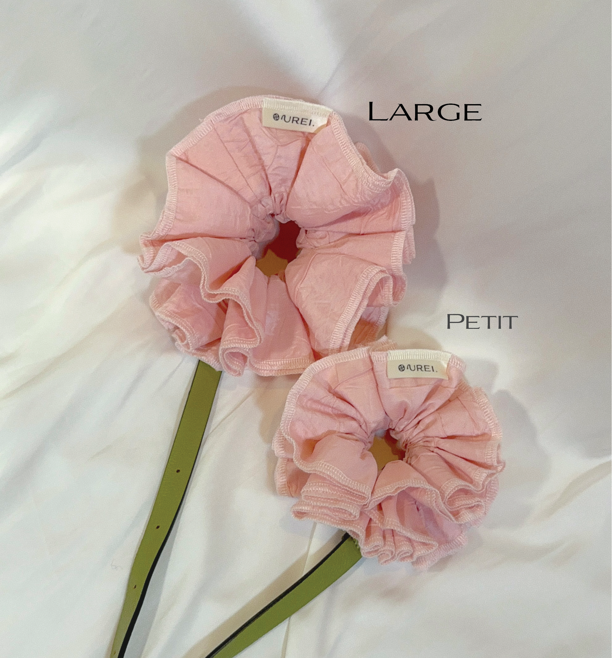 Petit Rose Chocolate Scrunchie - Upcycled Valentine's Hair Accessory