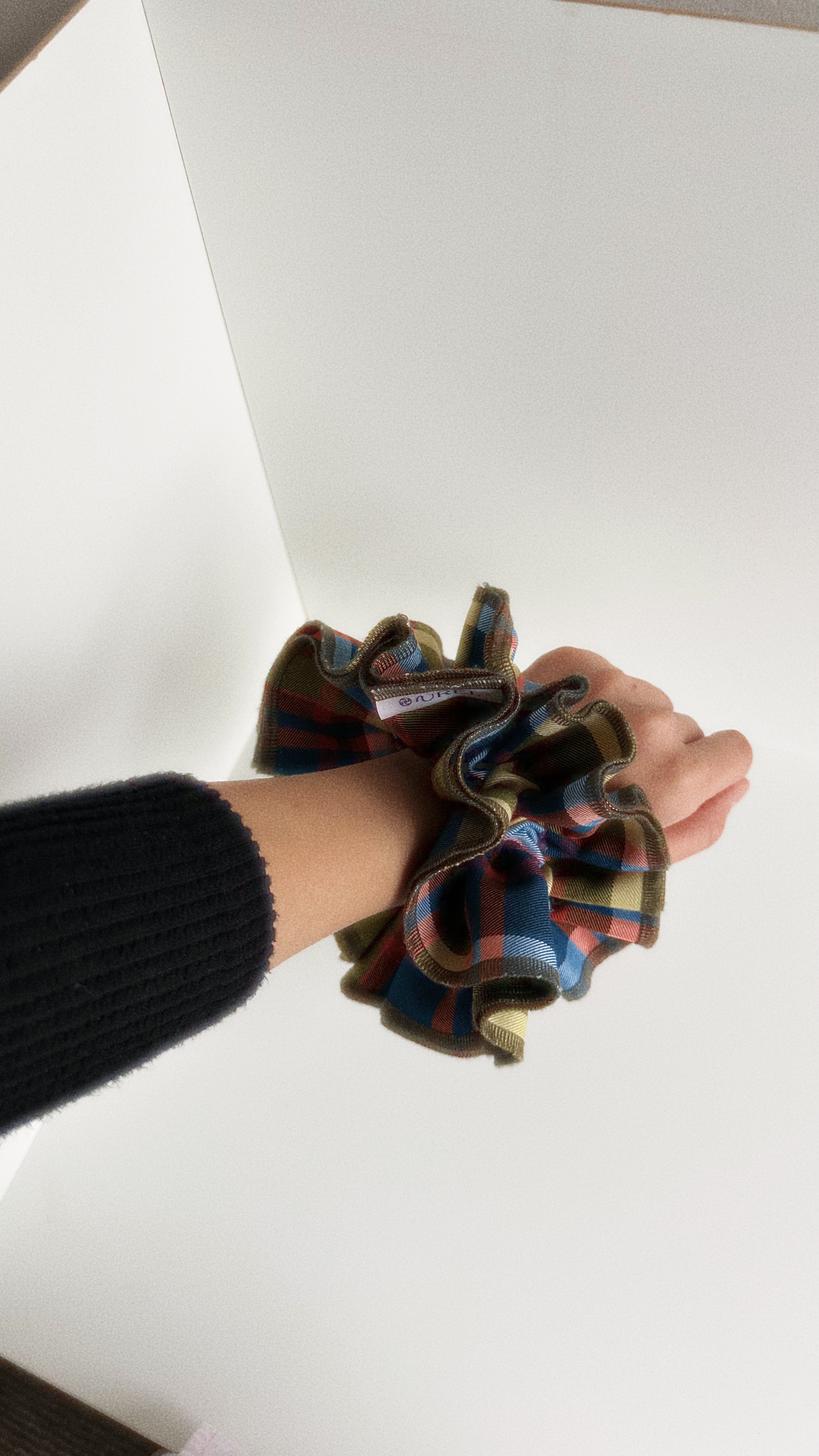 Olive Glow Scrunchie