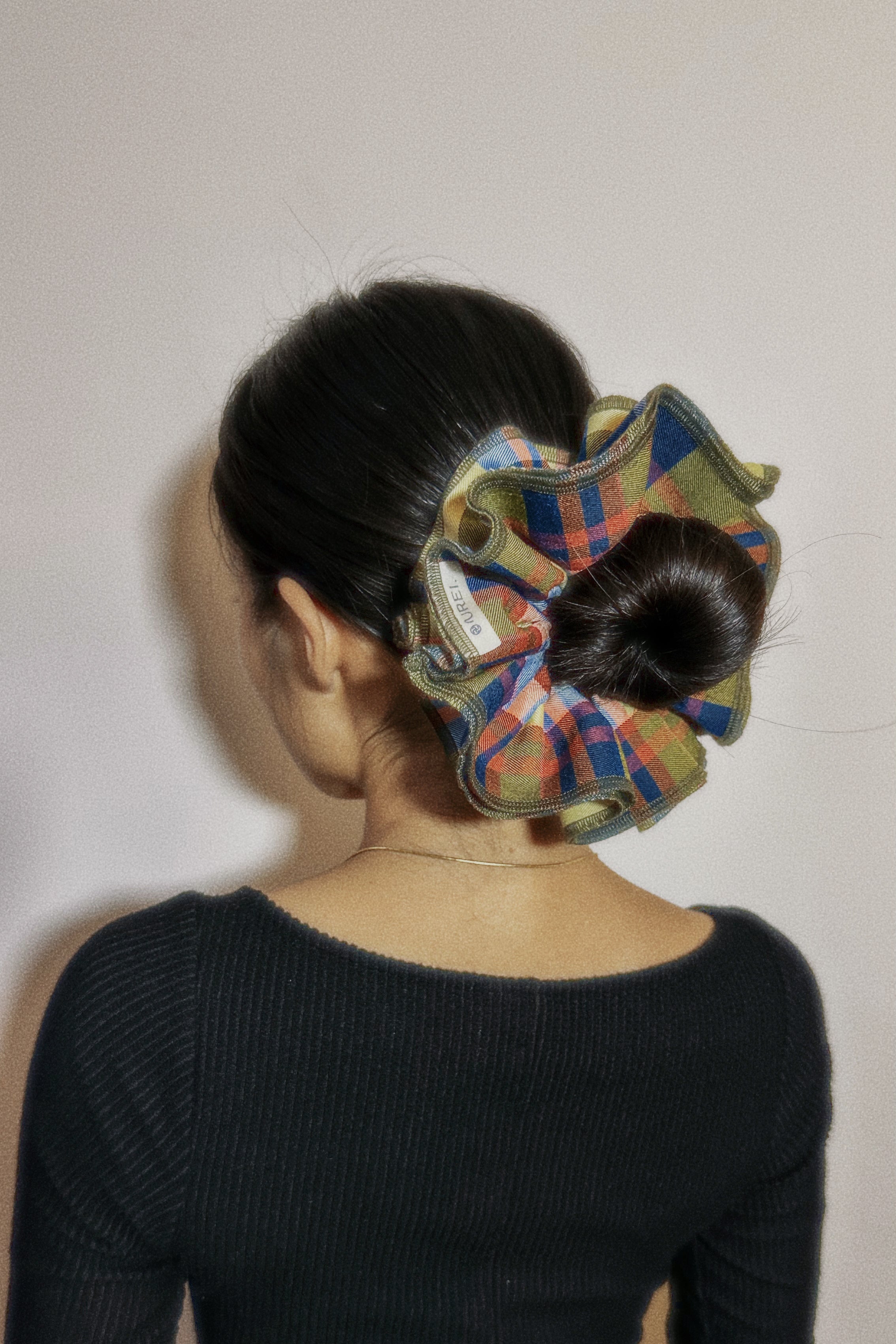 Olive Glow Scrunchie