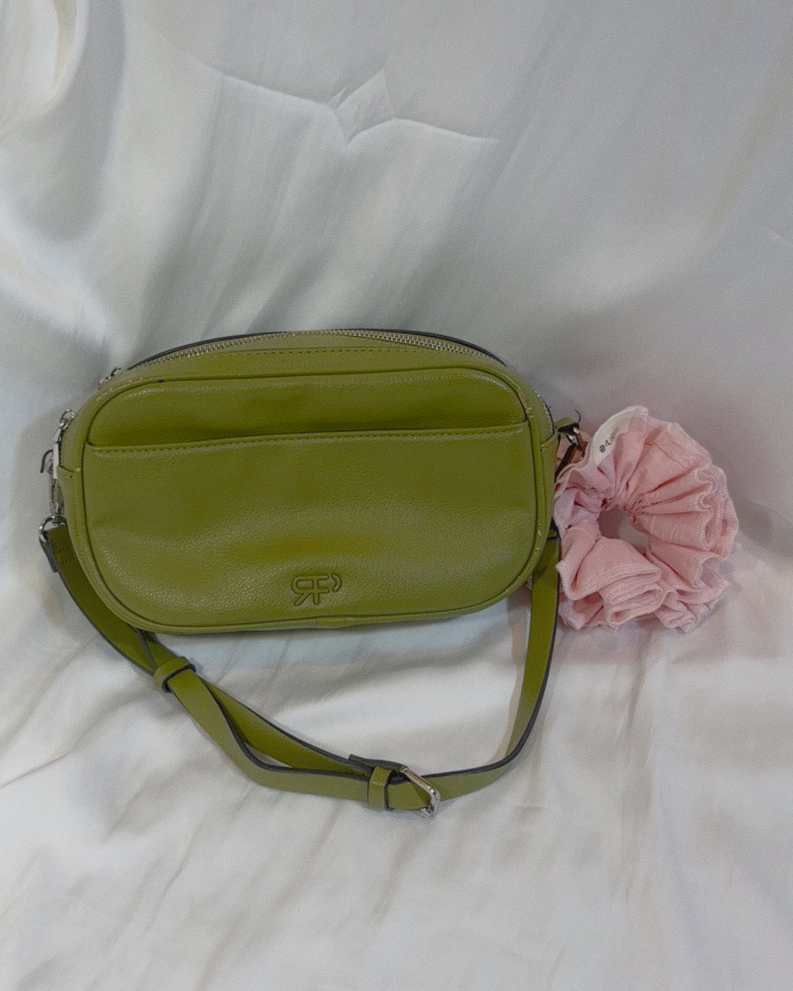 Petit Rose Chocolate Scrunchie - Upcycled Valentine's Hair Accessory