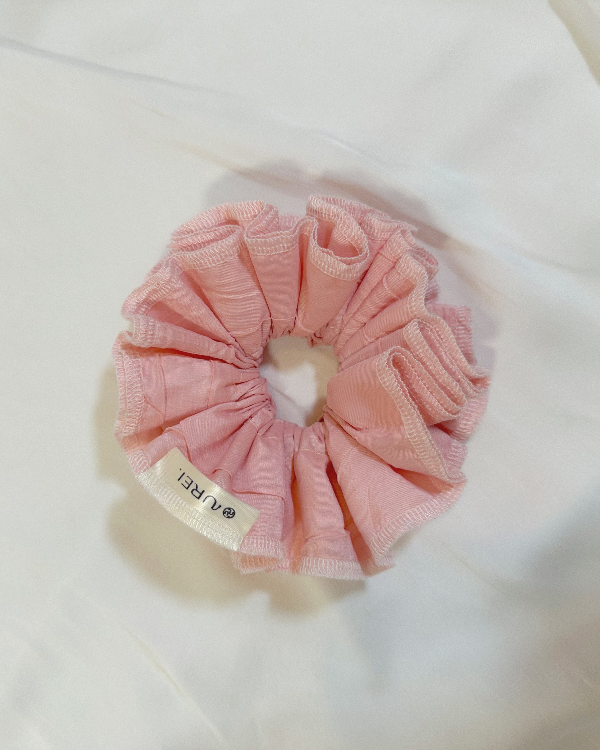 Petit Rose Chocolate Scrunchie - Upcycled Valentine's Hair Accessory