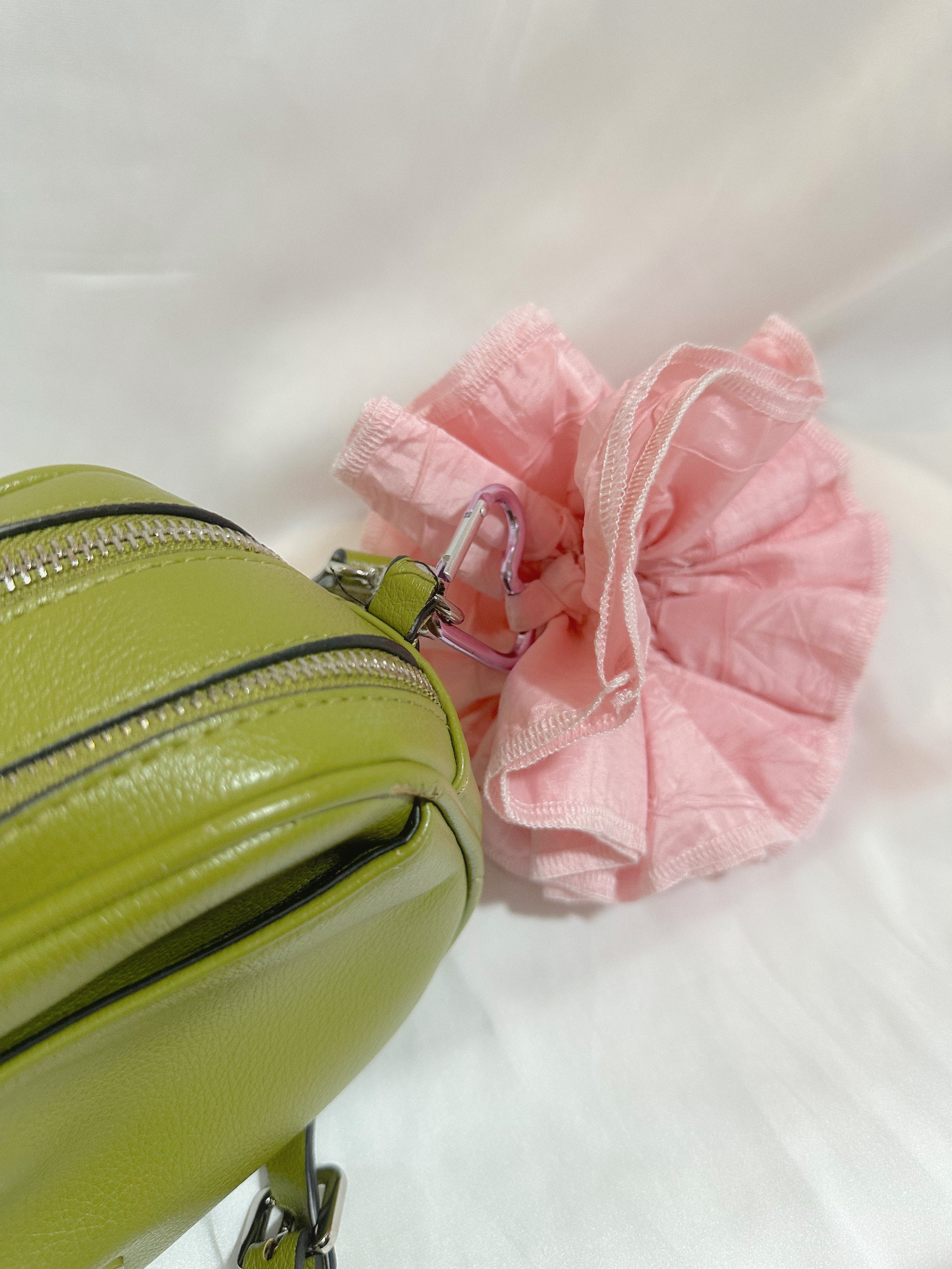 Large Rose Chocolate Scrunchie - Upcycled Valentine's Hair Accessory