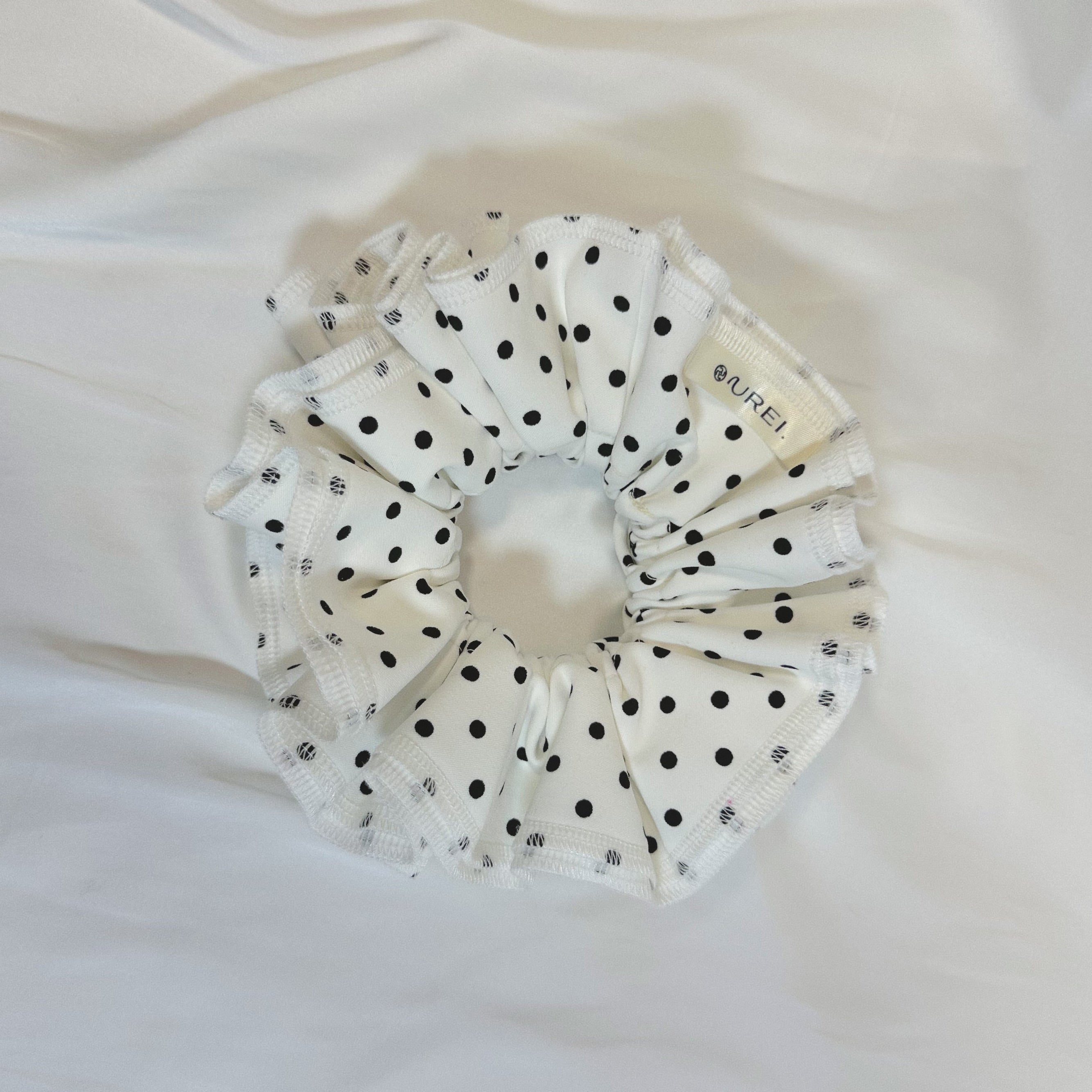 Large Date Night Spot Scrunchie - Upcycled Valentine's Hair Accessory