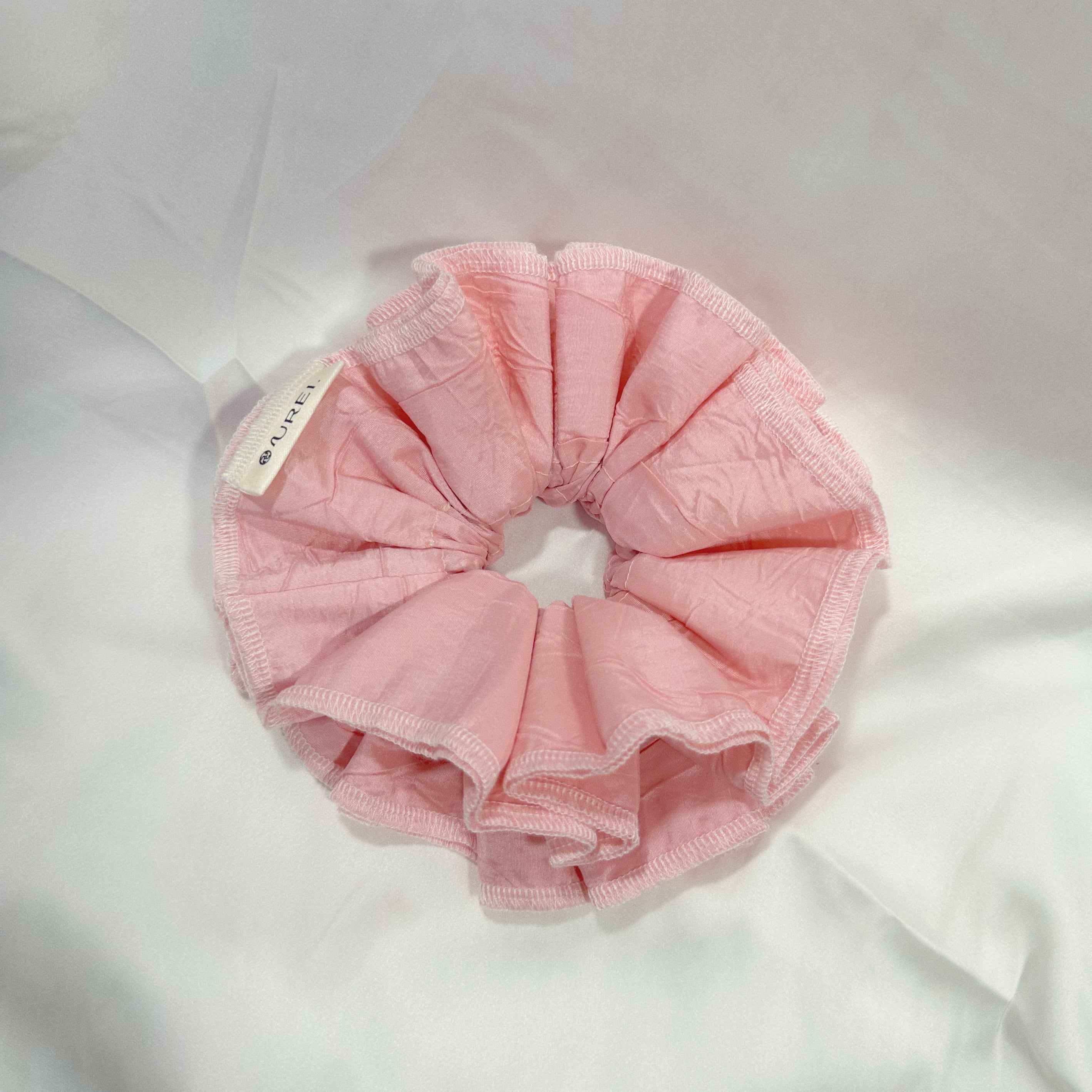 Large Rose Chocolate Scrunchie - Upcycled Valentine's Hair Accessory