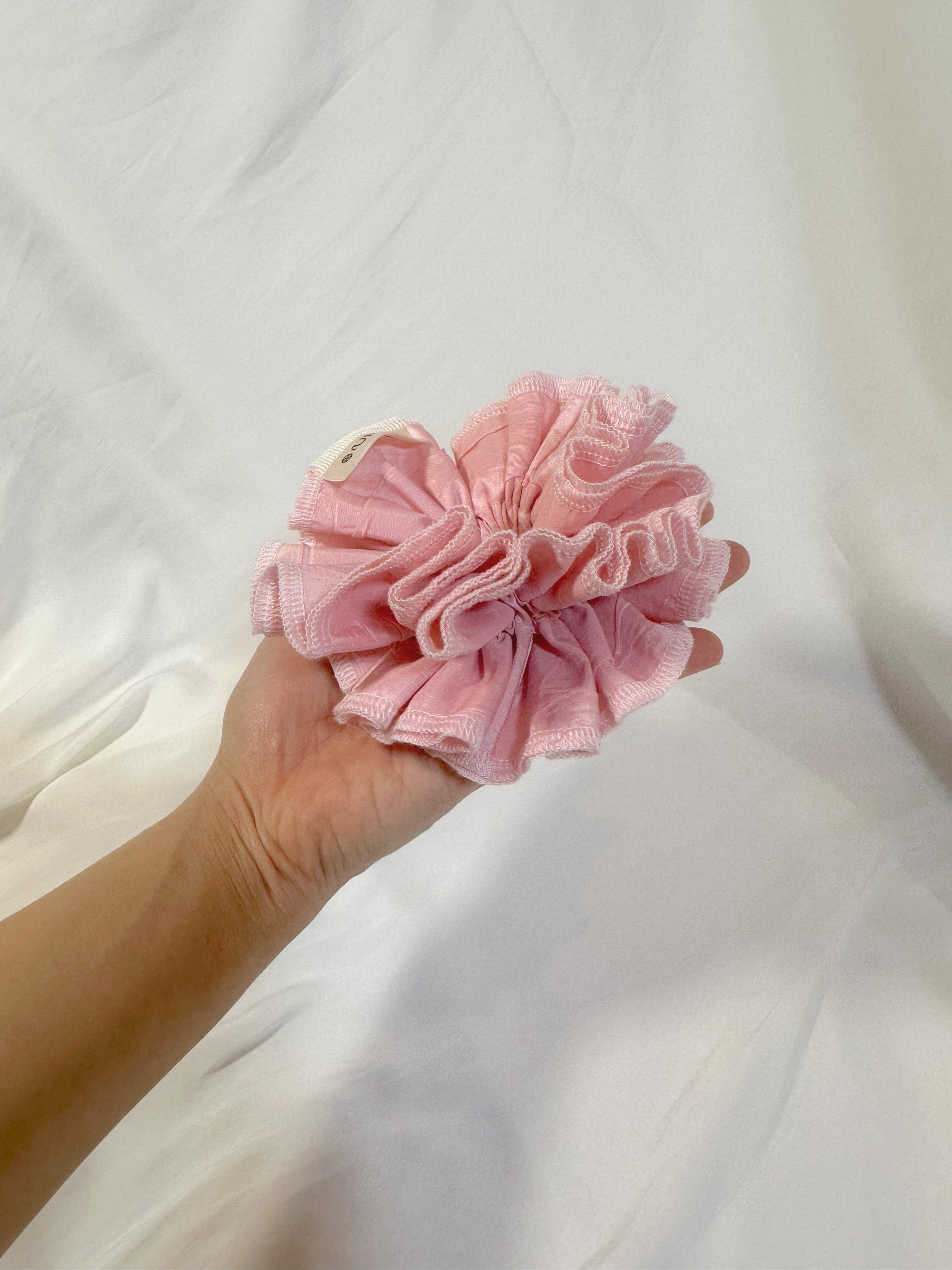 Petit Rose Chocolate Scrunchie - Upcycled Valentine's Hair Accessory