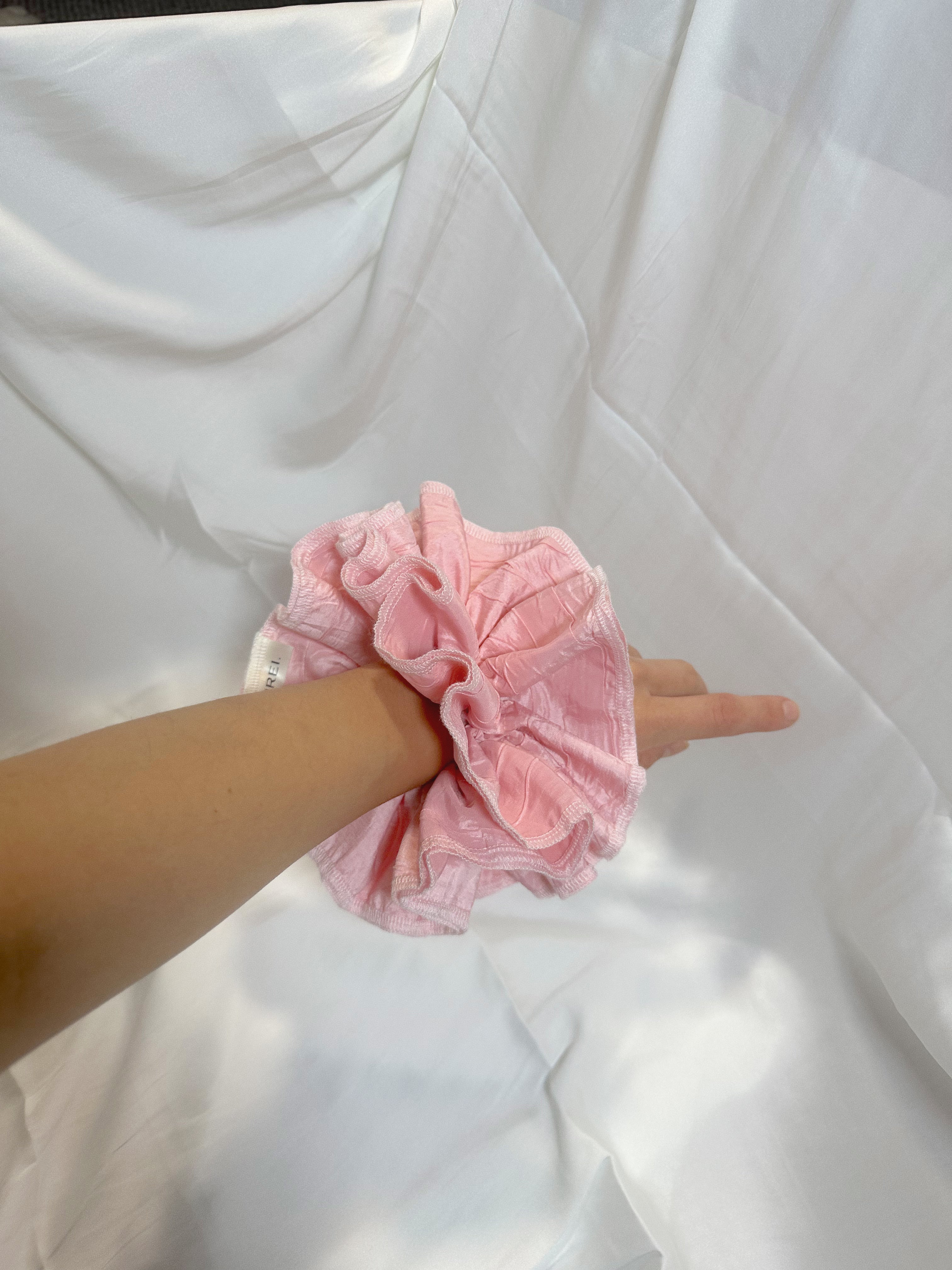 Large Rose Chocolate Scrunchie - Upcycled Valentine's Hair Accessory